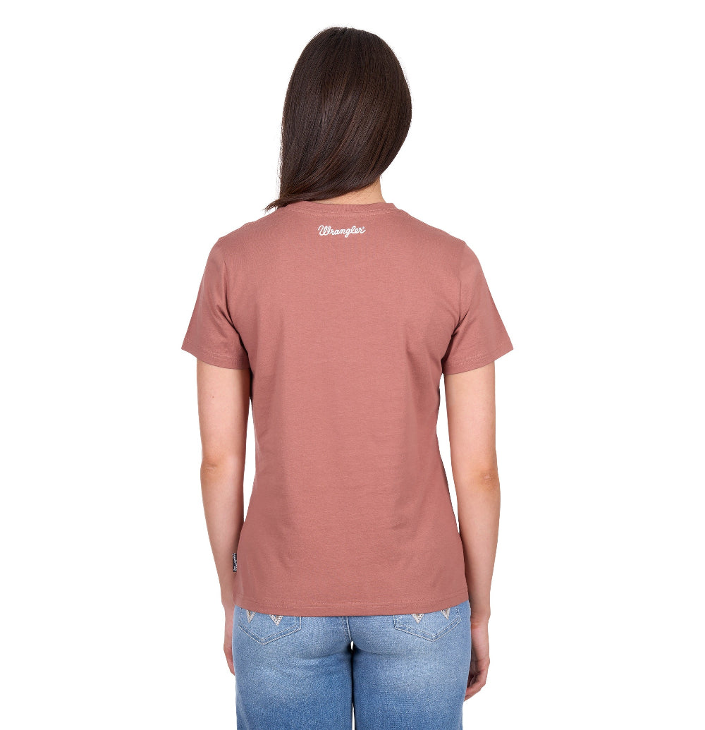 Wrangler Womens T-Shirt | Sheena | Copper