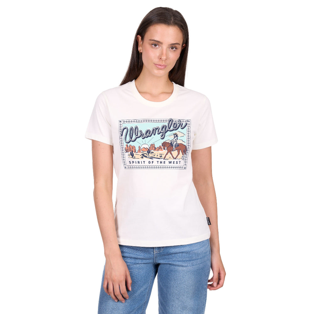 Wrangler Womens T-Shirt | Vanessa | Cream