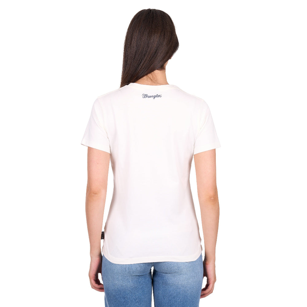 Wrangler Womens T-Shirt | Vanessa | Cream