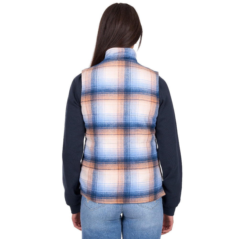 Wrangler Womens Vest | Darla | Blue / Clay