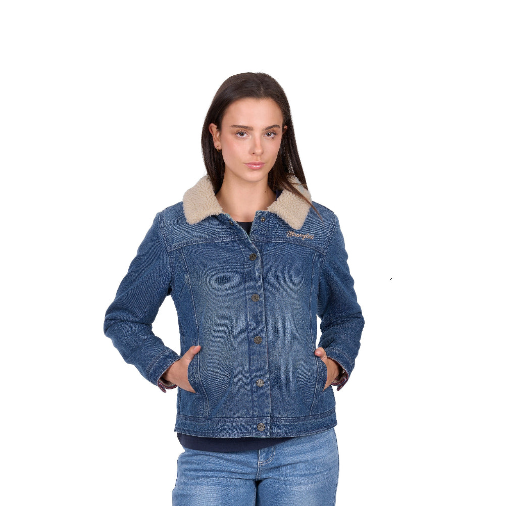 Wrangler Womens Jacket | Dixie | Denim / Multi