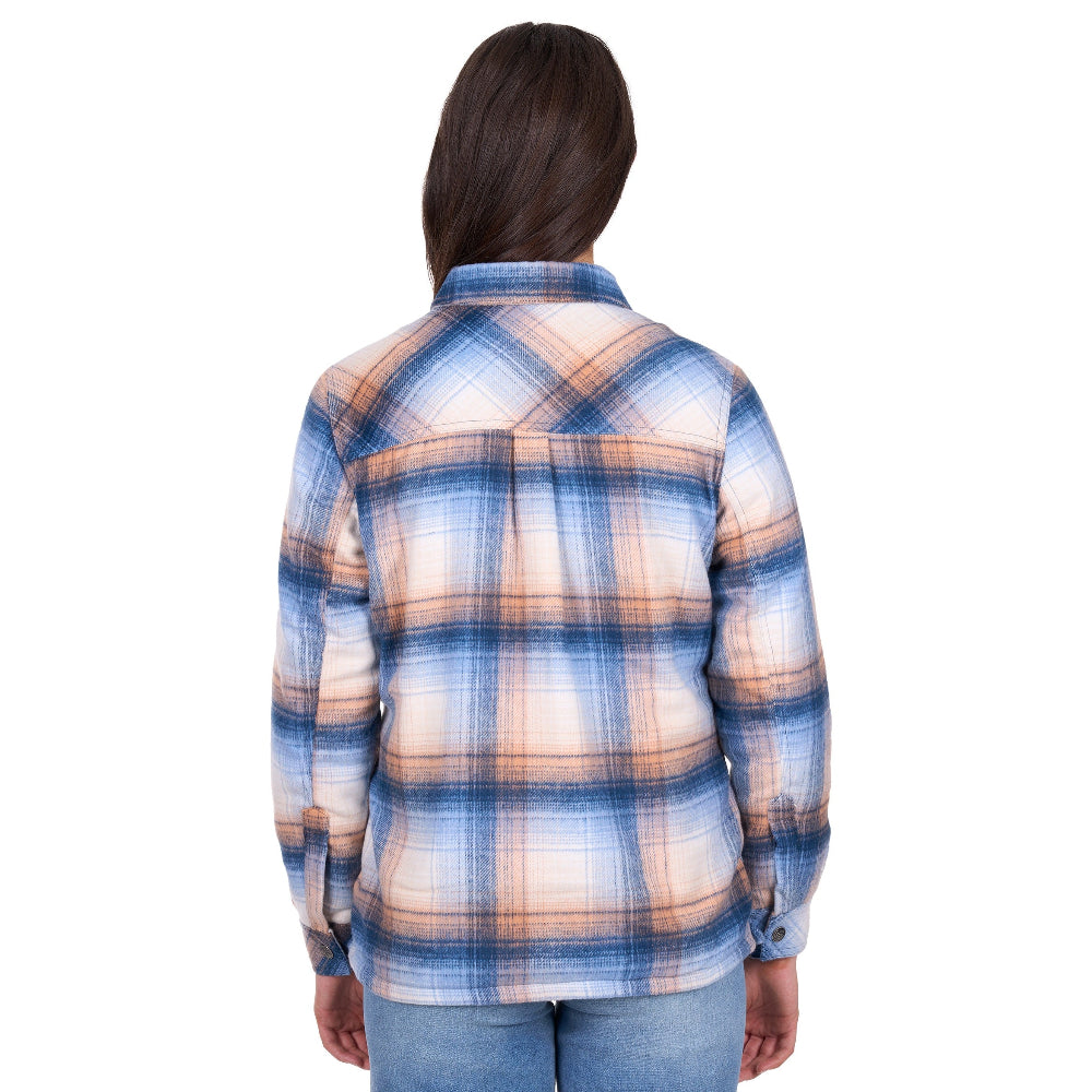 Wrangler Womens Shirt Jacket | Darla | Blue / Clay