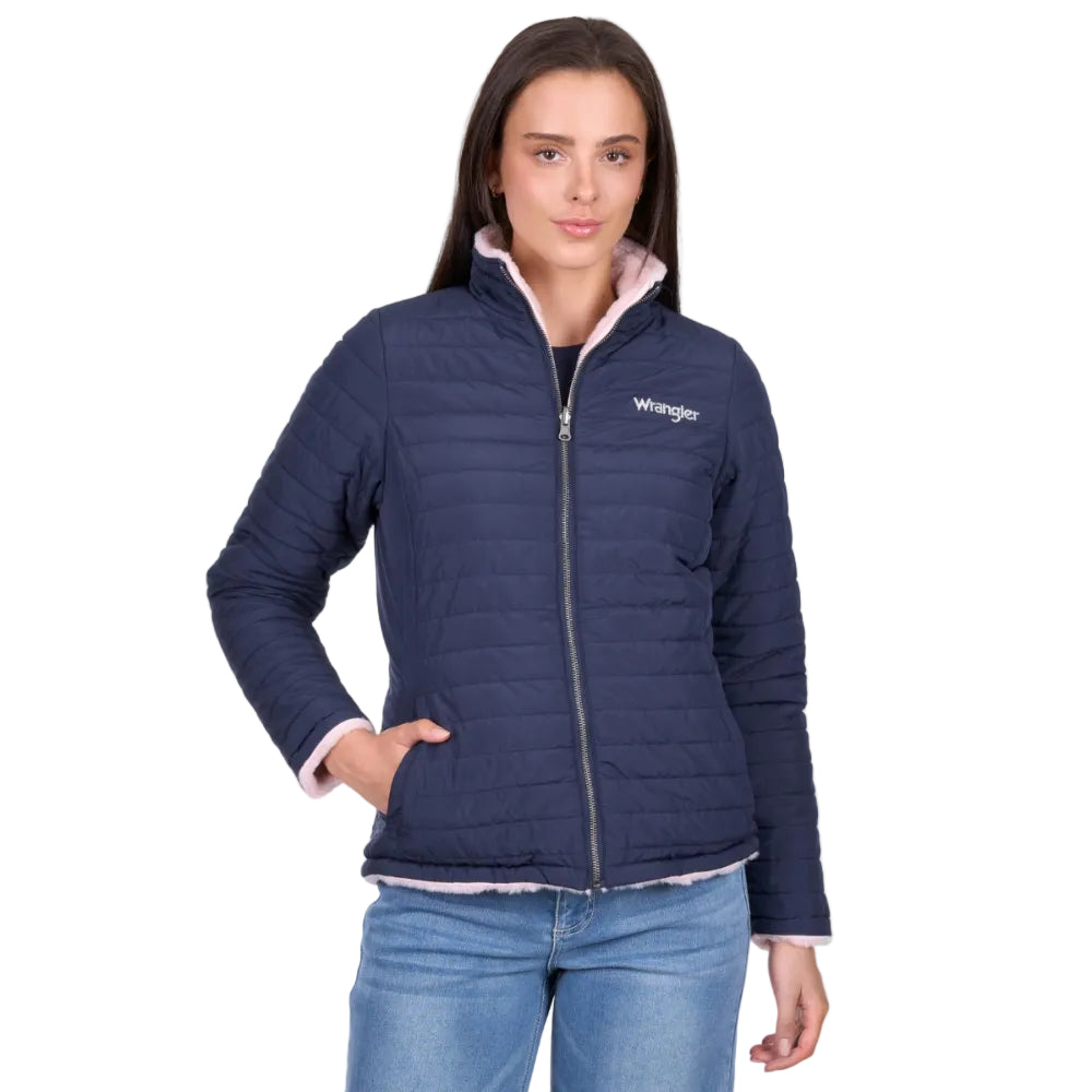 Wrangler Womens Jacket | Marta Revs | Navy / Pink