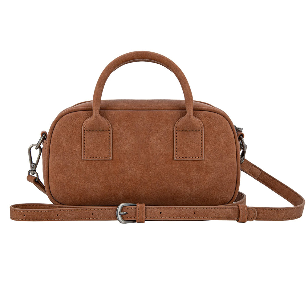 Wrangler Mini Bag | Whipstitch Crossbody | Tan