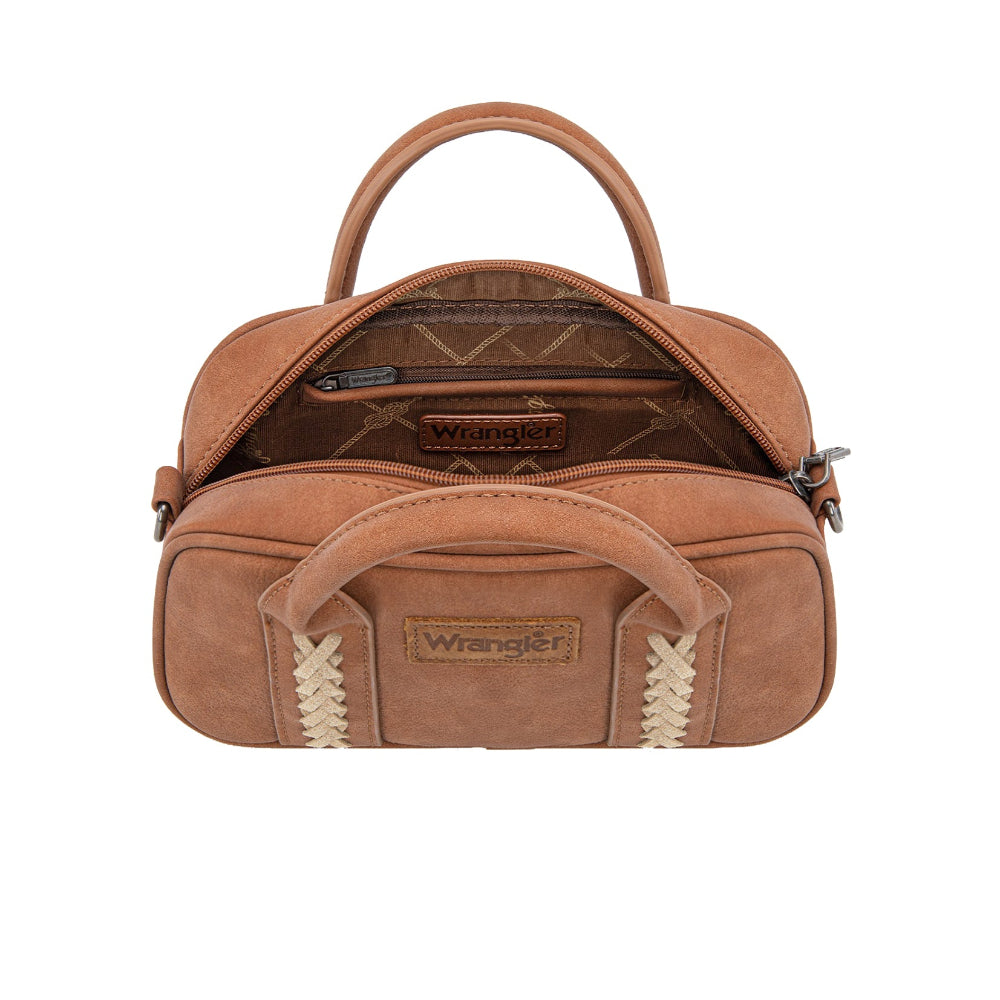 Wrangler Mini Bag | Whipstitch Crossbody | Tan