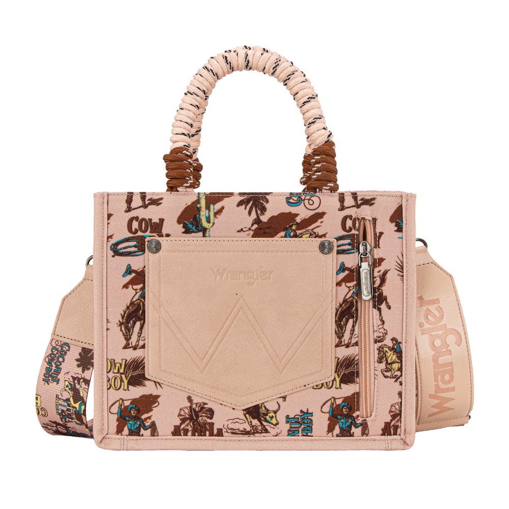 Wrangler Crossbody Bag | Rodeo Print | Pink