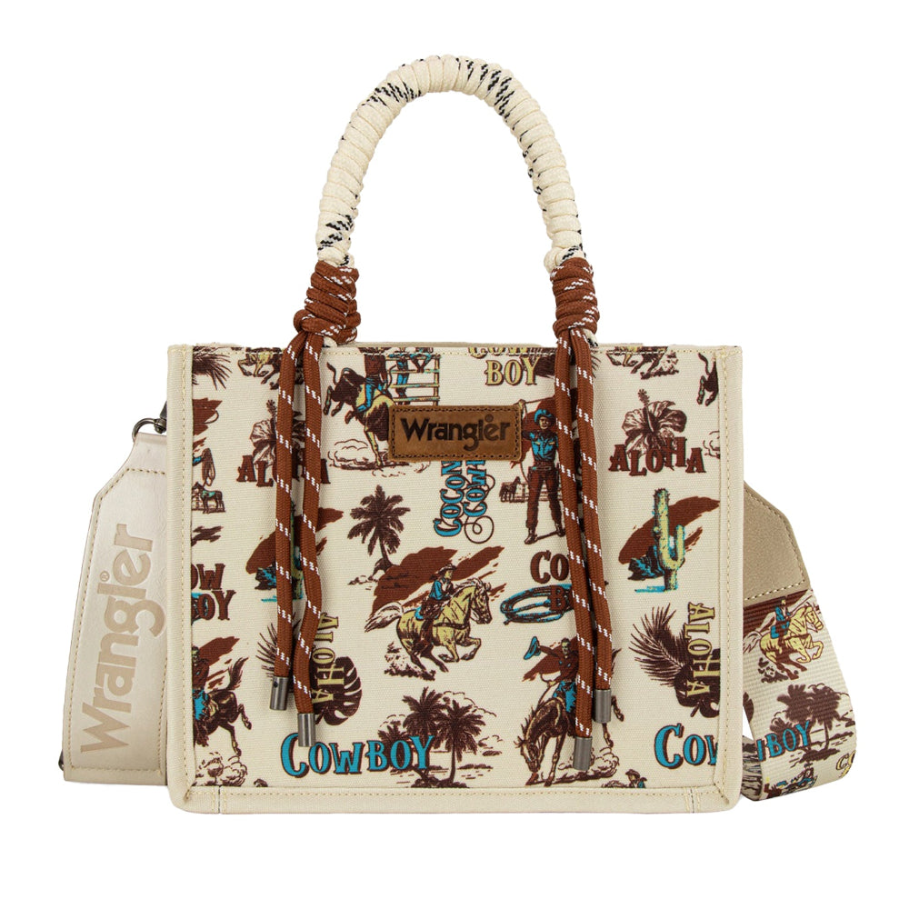Wrangler Crossbody Bag | Rodeo Print | Natural