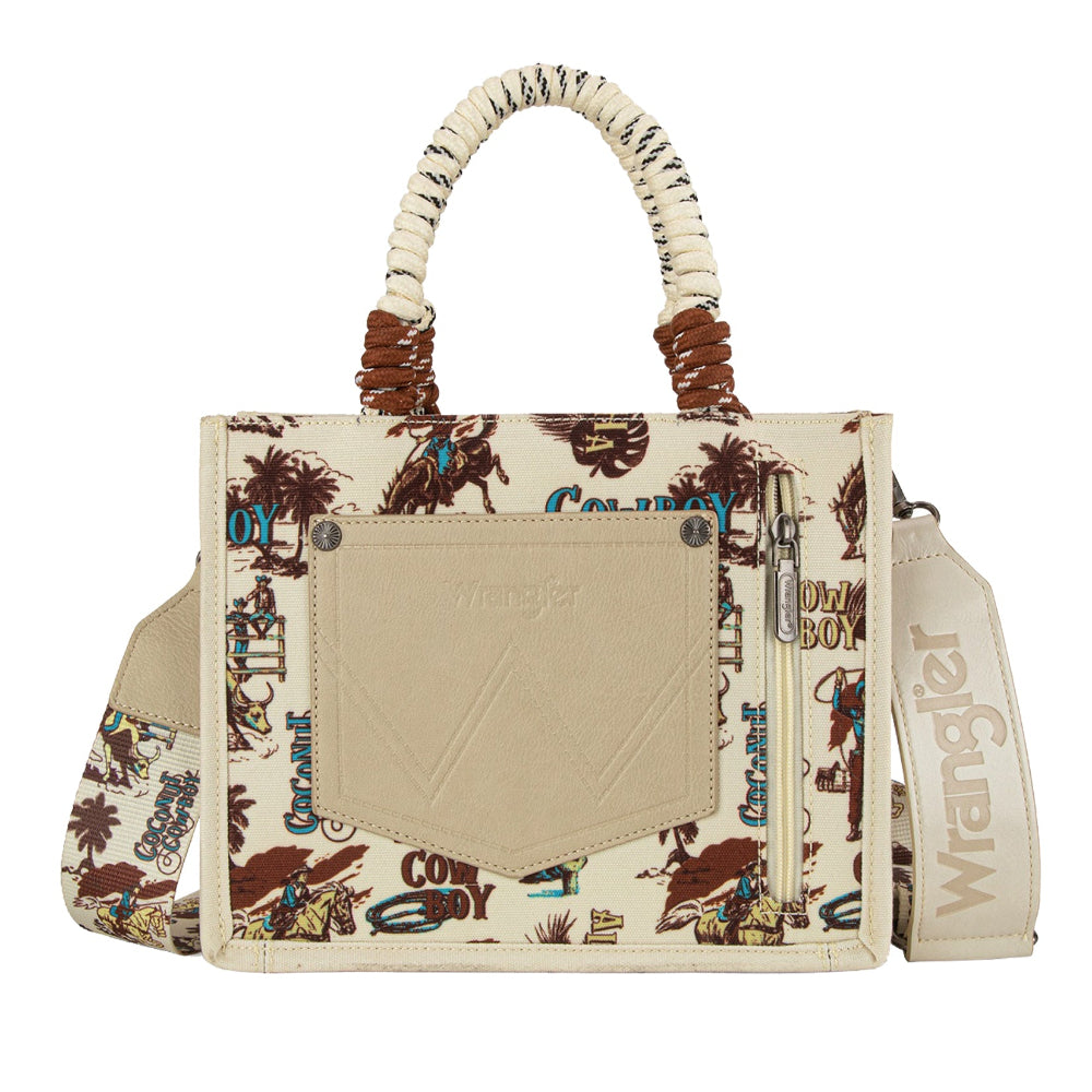Wrangler Crossbody Bag | Rodeo Print | Natural
