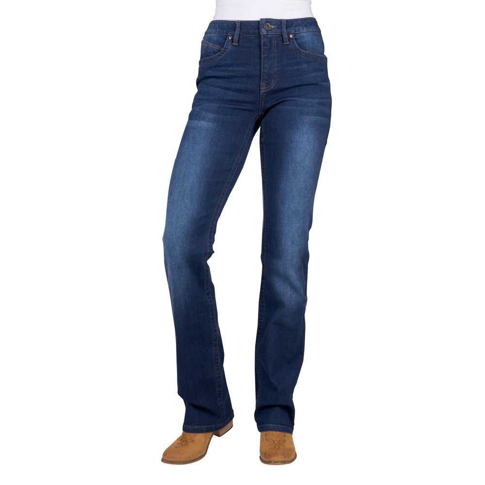 Wrangler Womens Jeans | Verity Willow | Mid-Rise Boot Cut | Dark Indigo