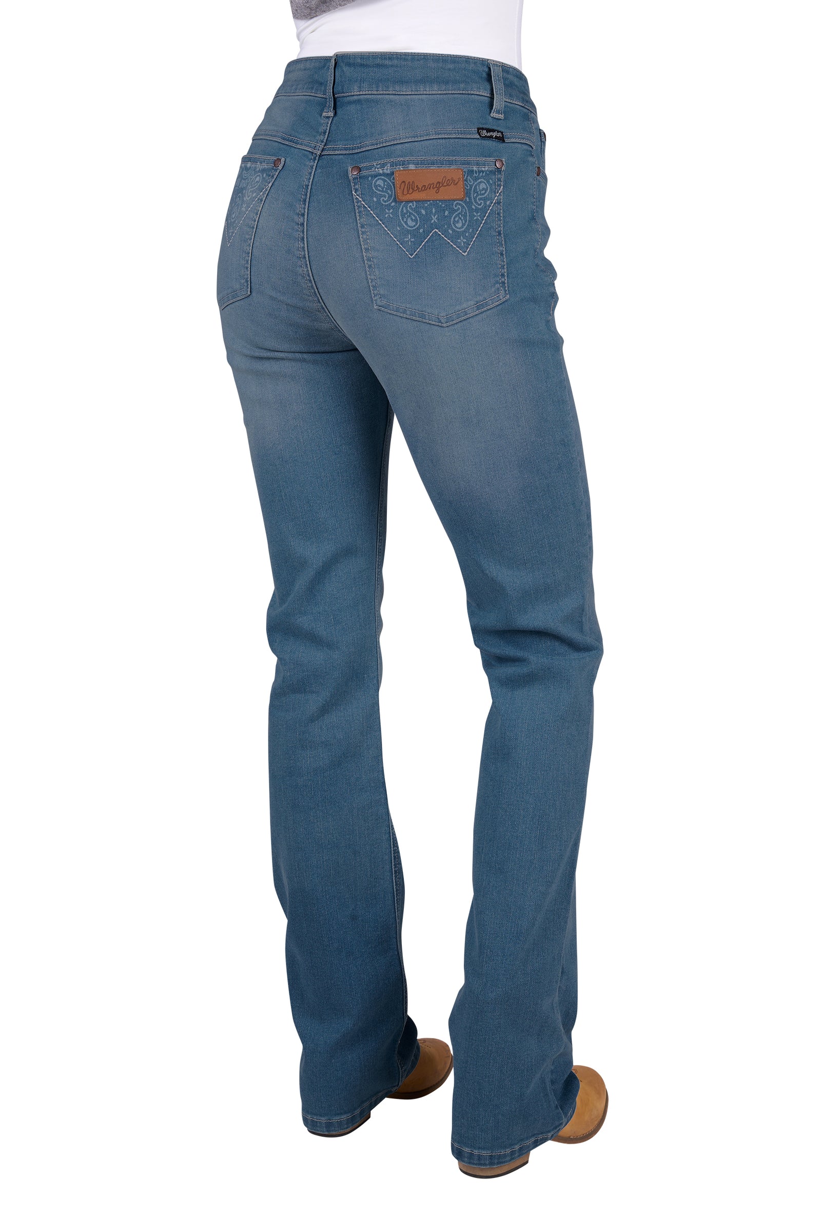 Wrangler Womens Jeans | Paige | High-Rise | Faded Sky