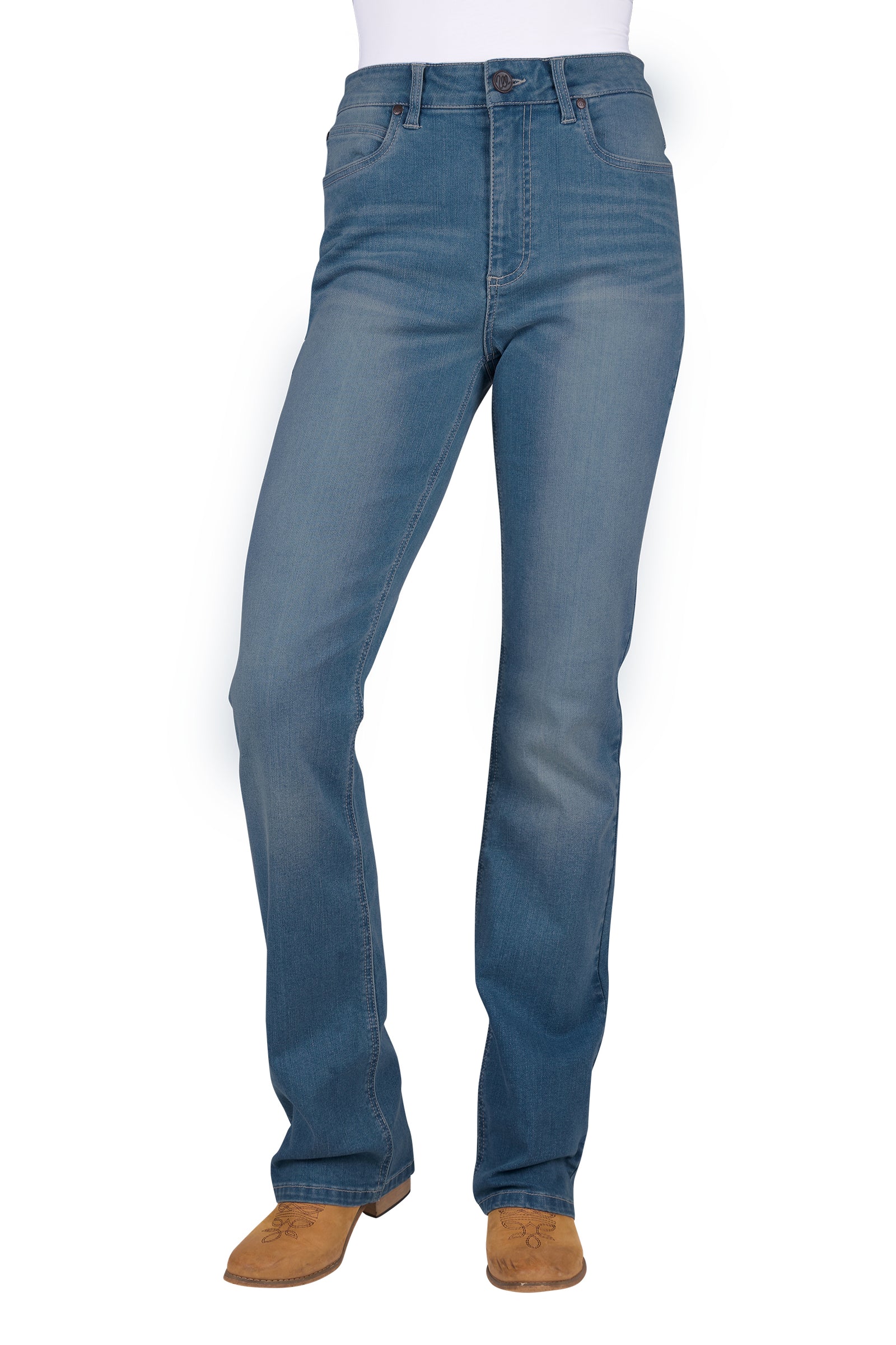 Wrangler Womens Jeans | Paige | High-Rise | Faded Sky
