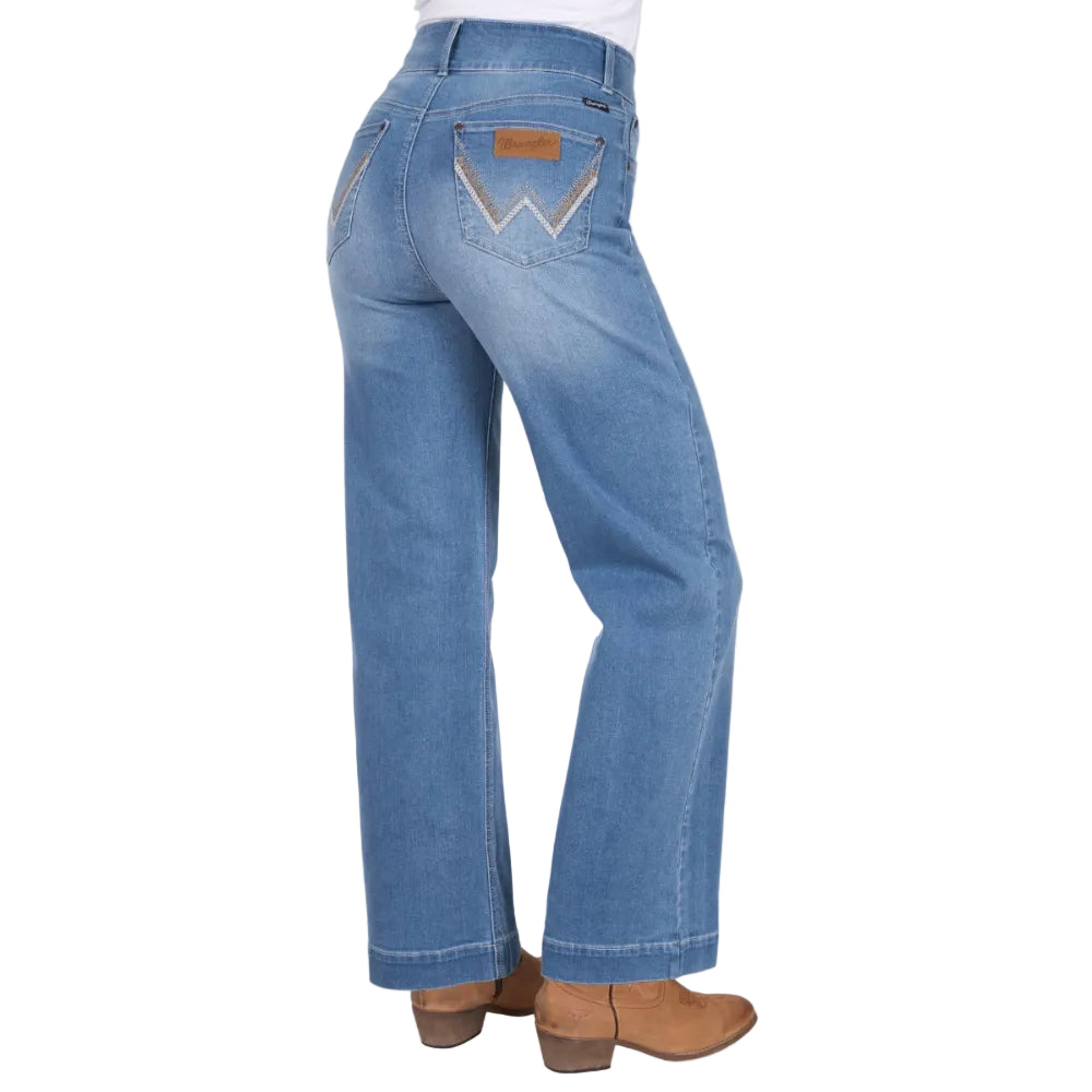 Wrangler Womens Jeans | Chloe High Rise | Wild Indigo | 34 Leg