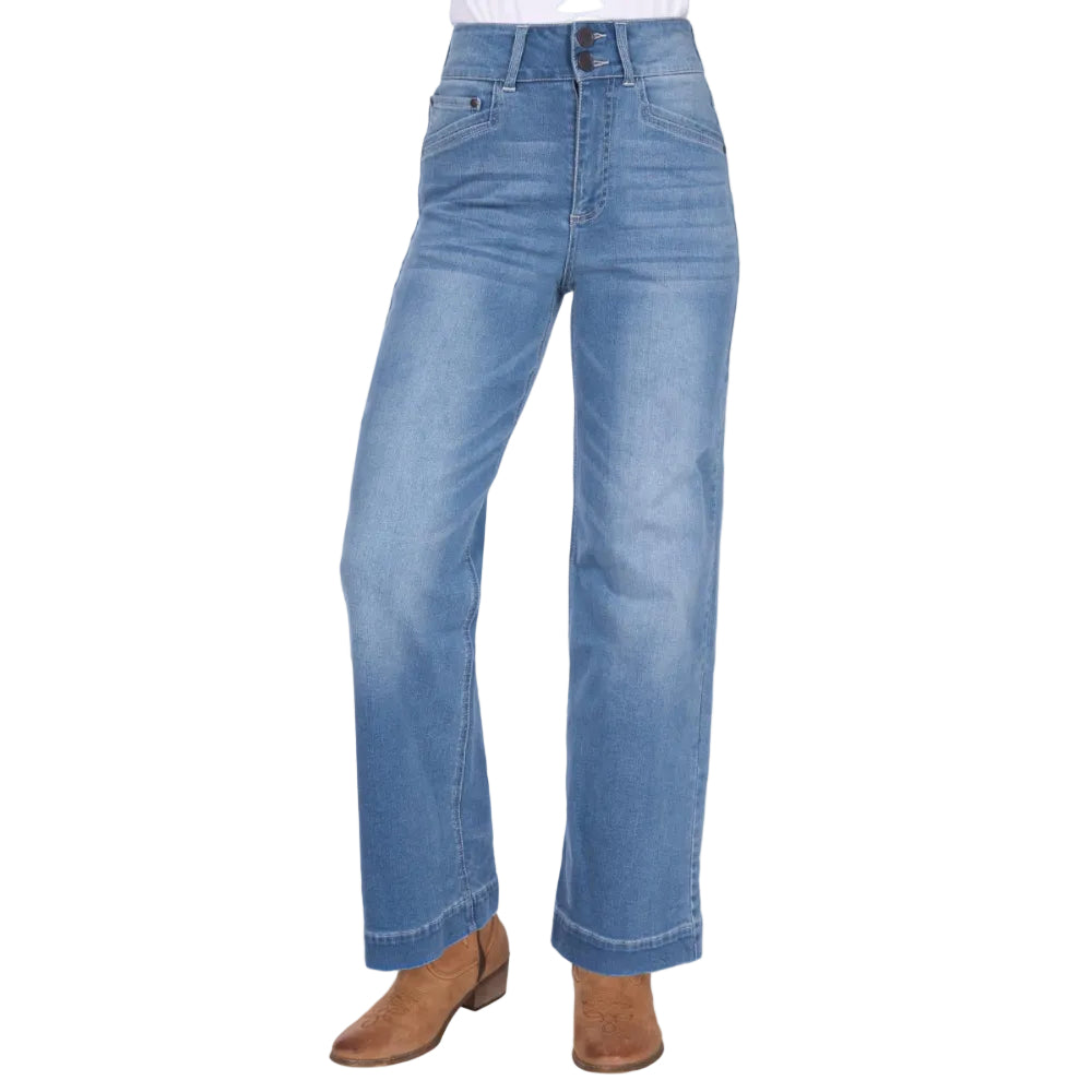 Wrangler Womens Jeans | Chloe High Rise | Wild Indigo | 34 Leg