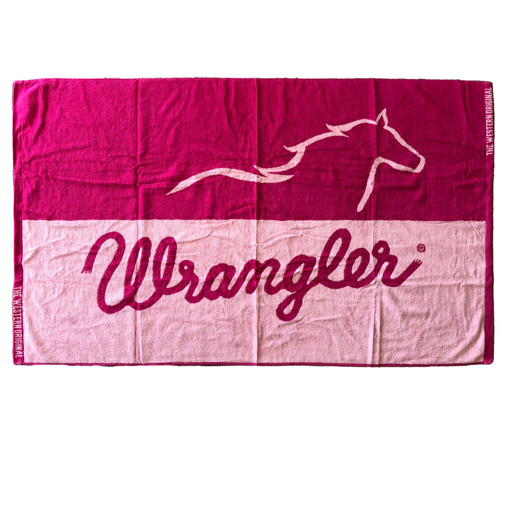 Wrangler Towel | Running Horse | Pink