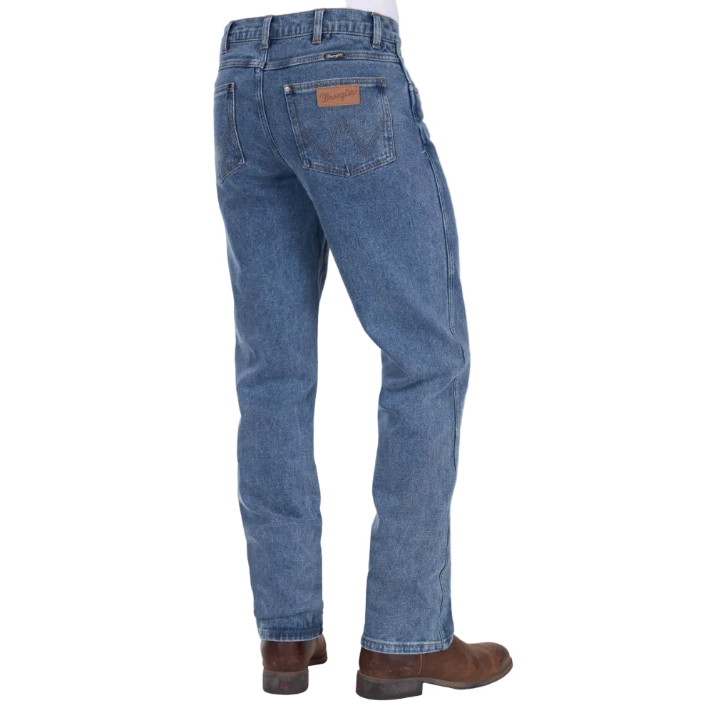 WRANGLER MENS JEANS | REGULAR STRAIGHT LEG | STONE | 34 LEG
