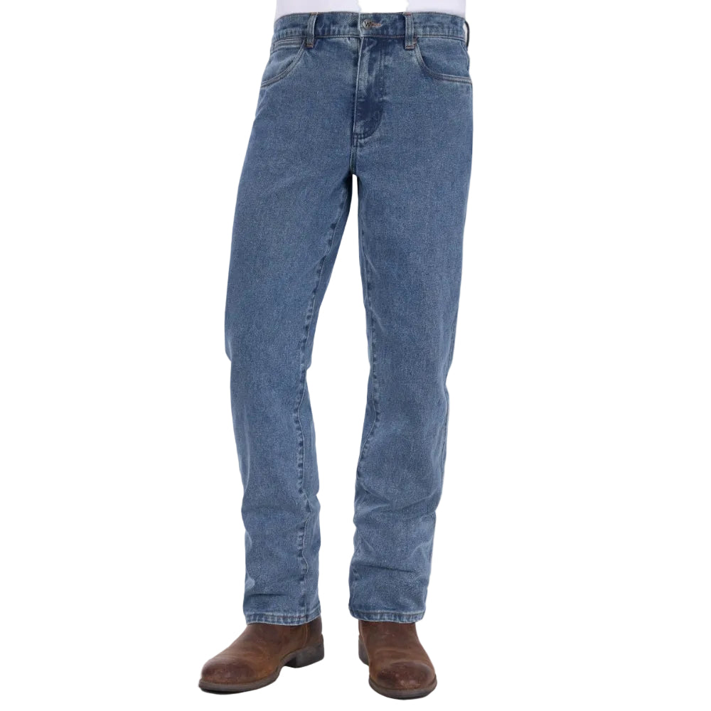 WRANGLER MENS JEANS | REGULAR STRAIGHT LEG | STONE | 34 LEG