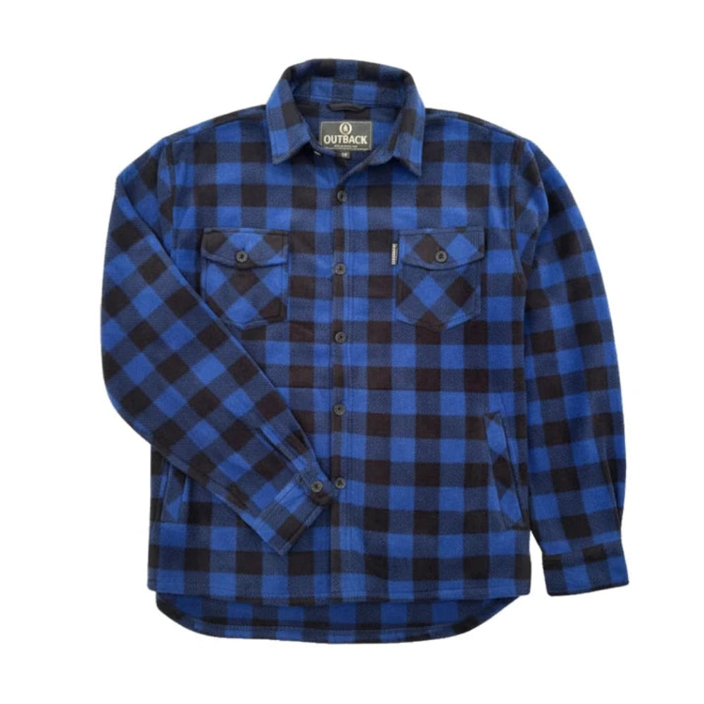 Outback Trading Mens Shirt | Big Fleece | Navy
