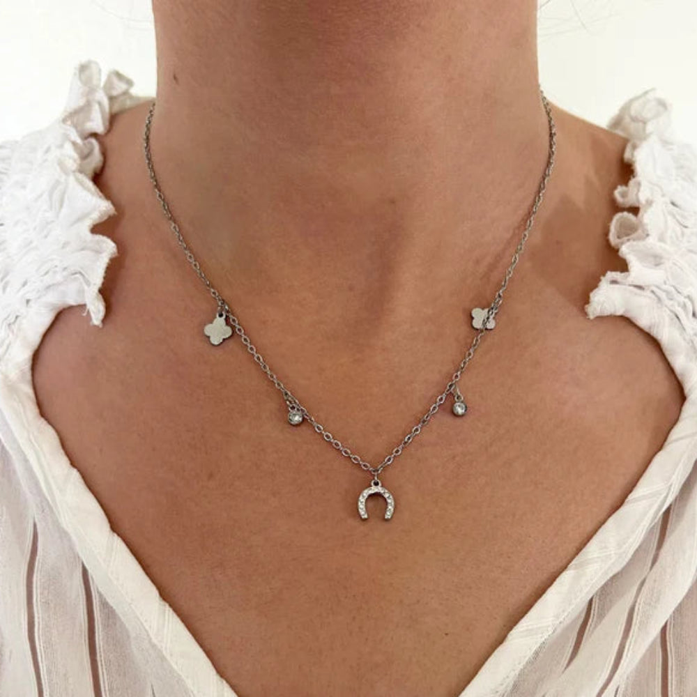 Ziggy Necklace | Steel