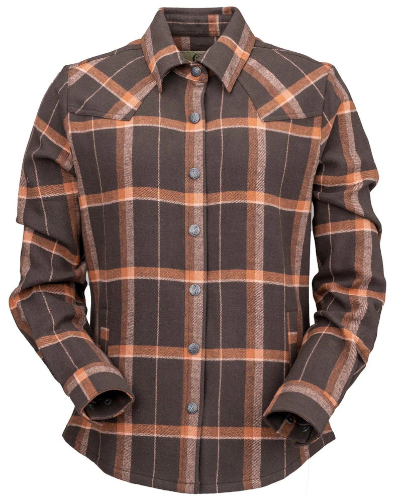Outback Trading Company Womens Shirt Jacket | Hazel | Brown