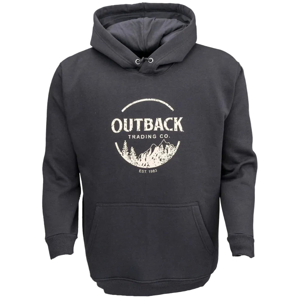 Outback Trading Mens Hoodie | Outback | Black