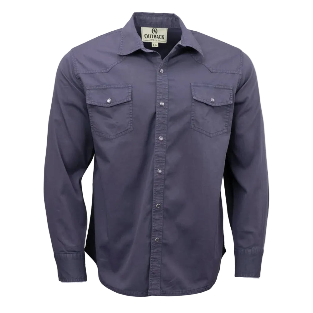 Outback Trading Mens Shirt | Jack | Indigo