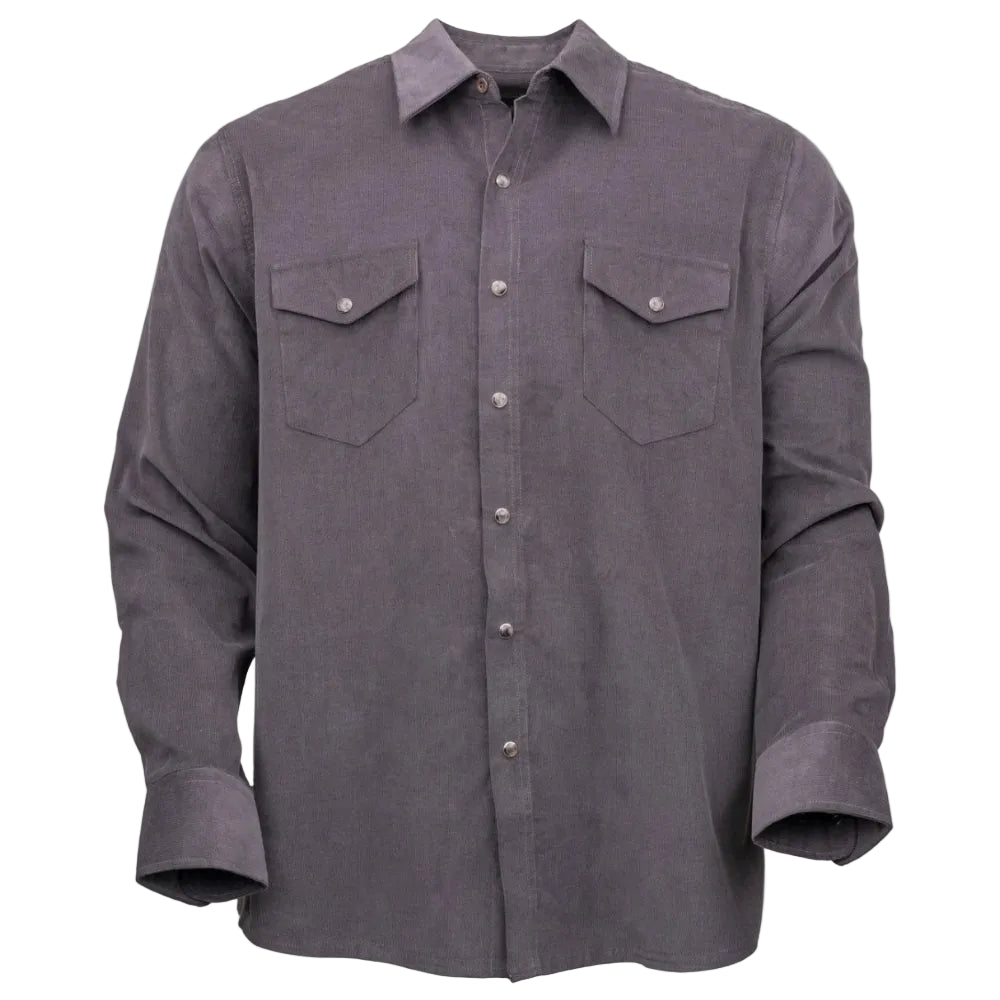 Outback Trading Mens Shirt | Bryce | Charcoal
