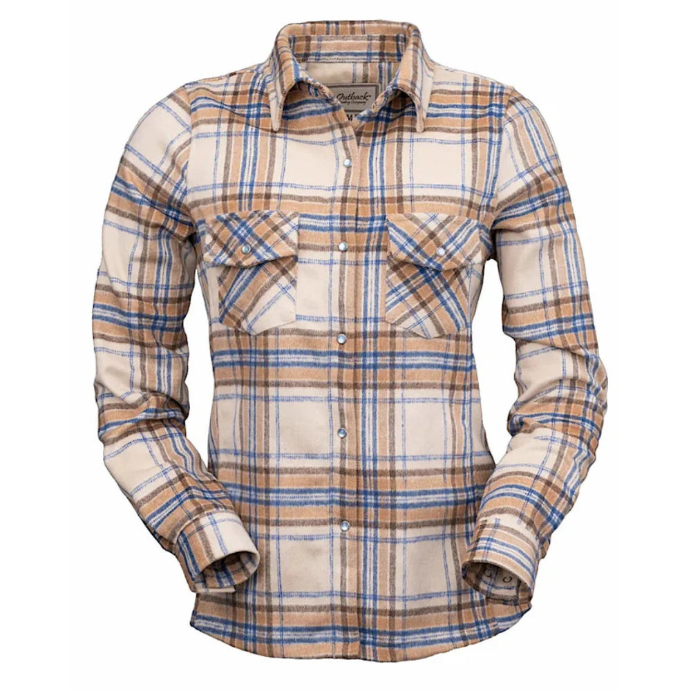 Outback Trading Womens Shirt | Mariah | Creme
