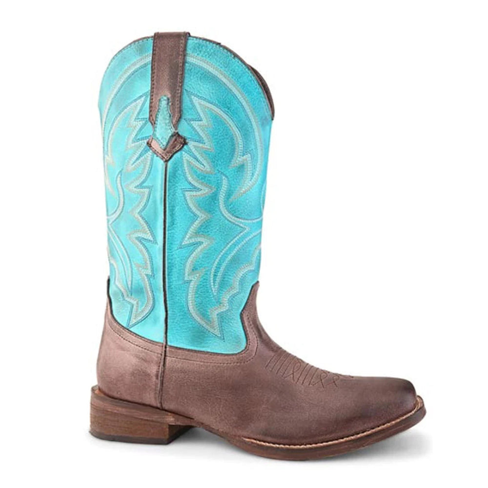 Roper Womens Boot | Lindsey | Brown / Blue Leather