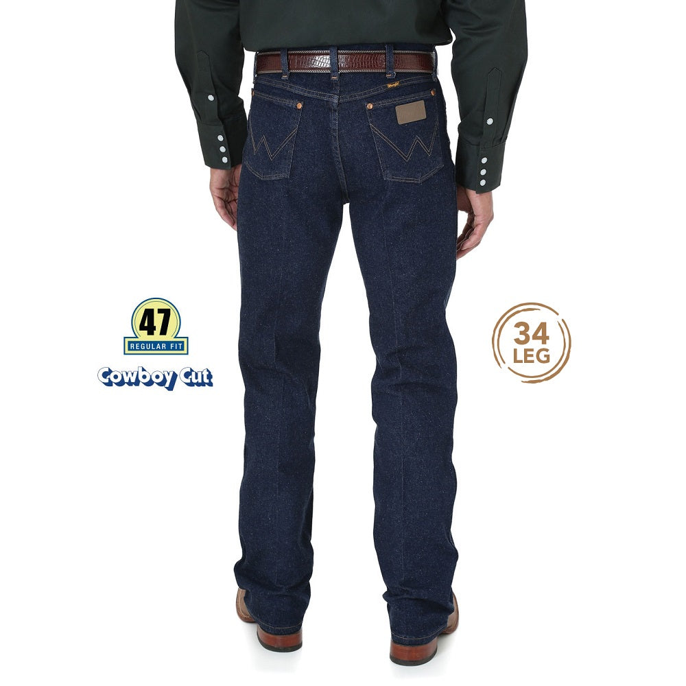 Wrangler Mens Jeans | Cowboy Cut Regular Fit Jean | Stretch | 947STR | 34 Leg