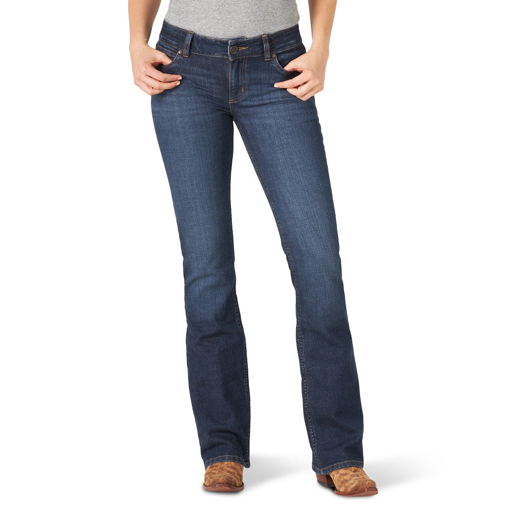 Wrangler Womens Jeans | Mae | Mid Rise Boot Cut | 34 Leg