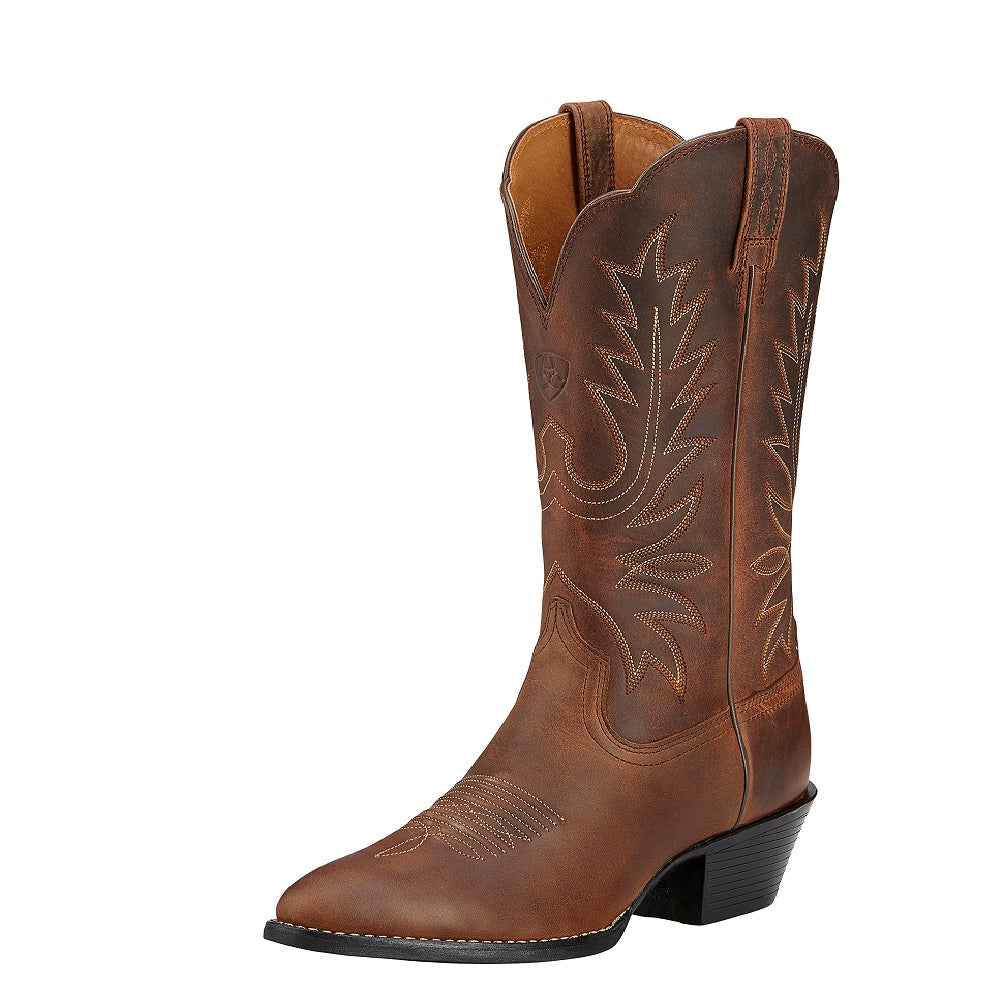 Ariat Womens Heritage Western R Toe | Distressed Brown | C Width