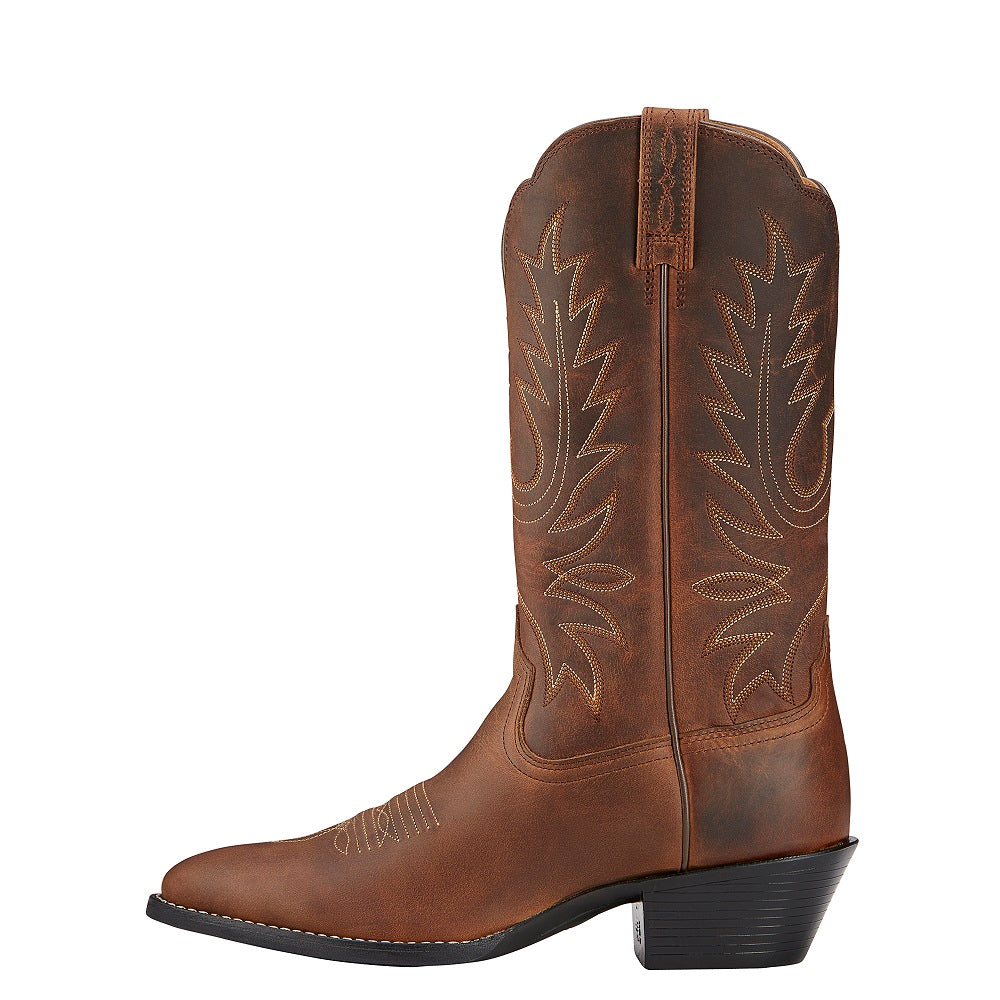 Ariat Womens Heritage Western R Toe | Distressed Brown | C Width