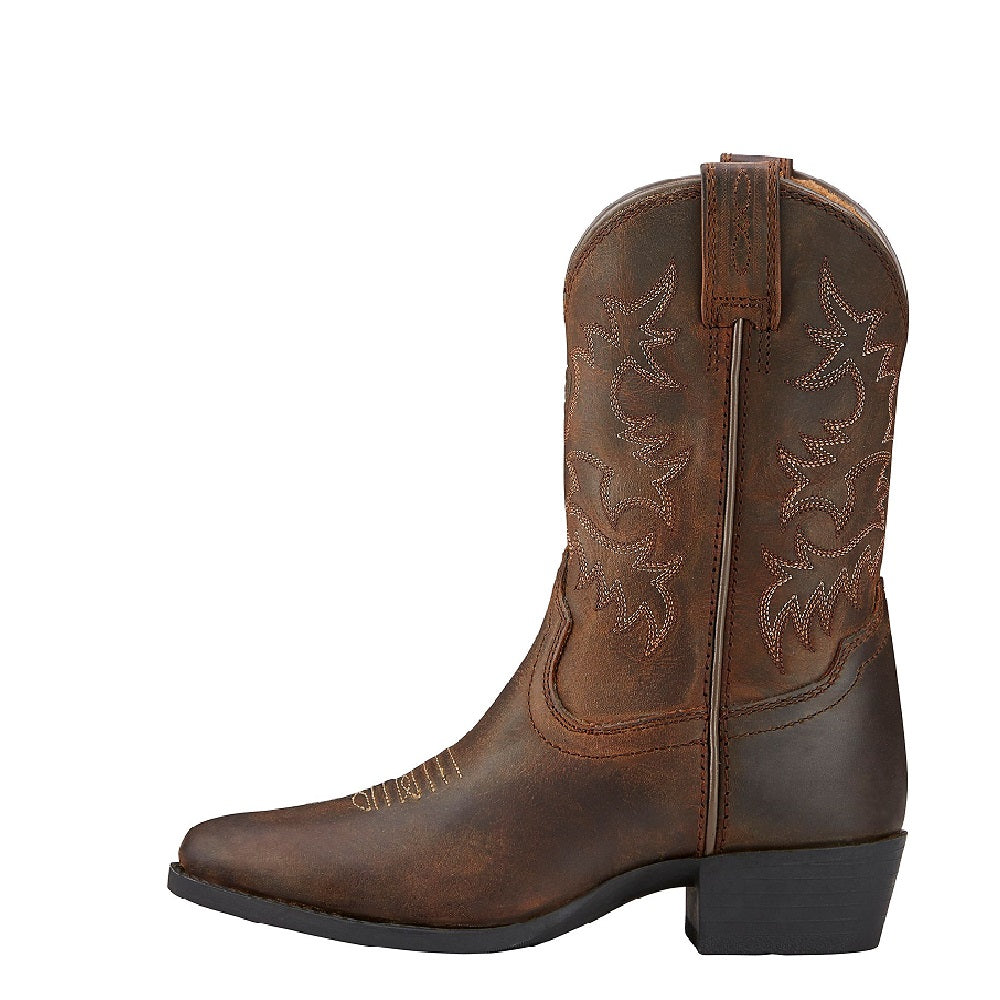 Ariat Childrens Heritage Western Distressed Brown