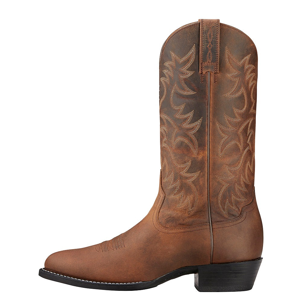 Ariat Mens Western R Toe Distressed Brown US Width