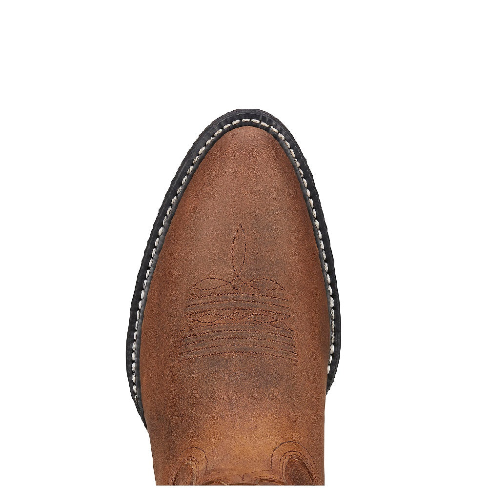 Ariat Mens Western R Toe Distressed Brown US Width