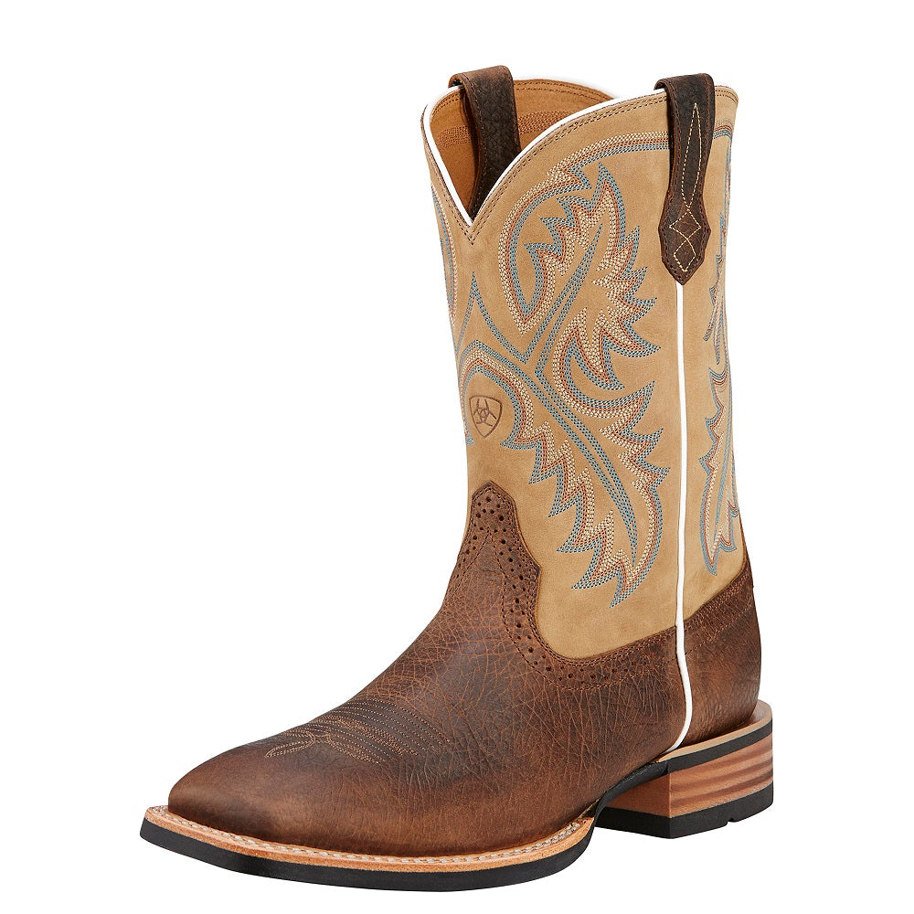 Ariat Mens Quickdraw Tumbled Bark / Beige EE Width