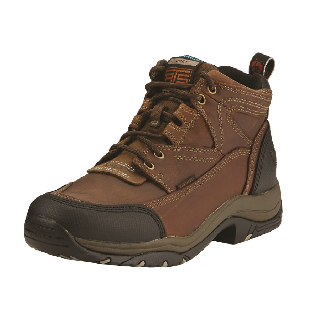 Ariat Mens Dura Terrain H2O Distressed Brown EE Width Hiscocks