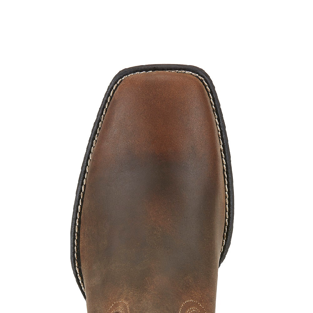Ariat Mens Heritage Roper Wide Square Toe | Powder Brown | US Width