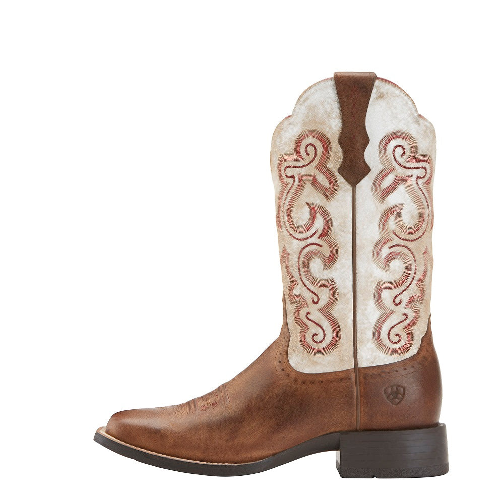 Ariat Womens Quickdraw | Sandstorm / Distressed White | C Width