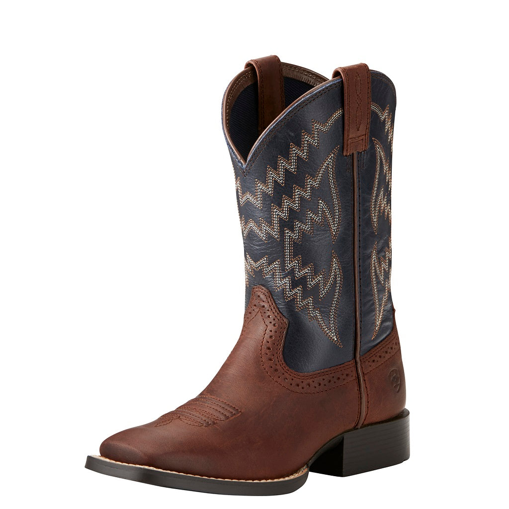 Ariat Childrens Western Boots | Tycoon Brazen Brown / Arizona Sky