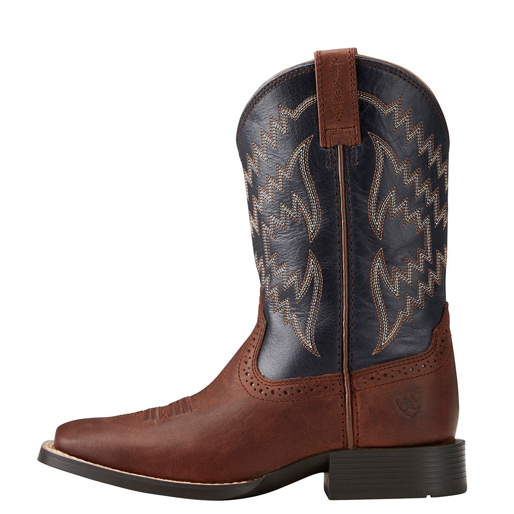 Ariat Childrens Western Boots | Tycoon Brazen Brown / Arizona Sky