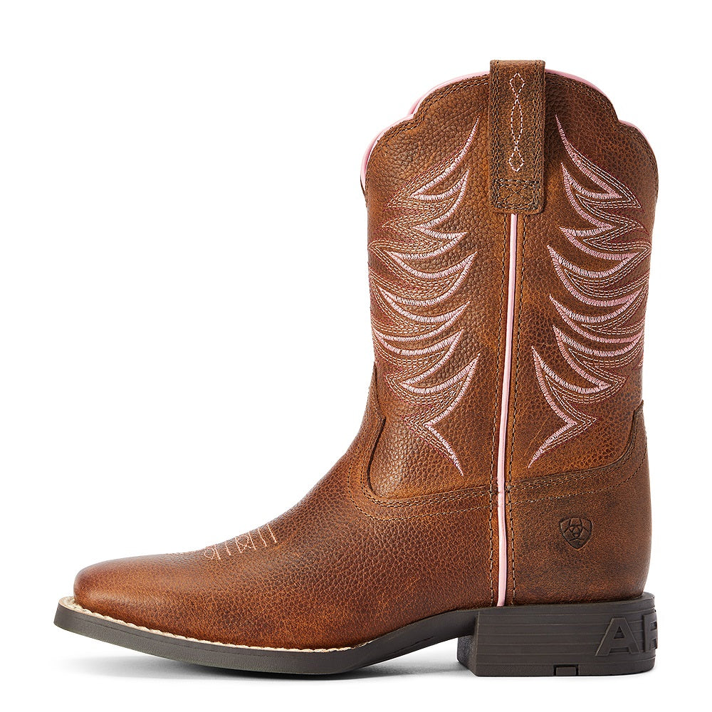 Ariat Youth Western Boots | Firecatcher | Rowdy Brown
