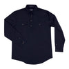 Just Country Mens Cameron Shirt | Half Button | Navy