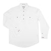 Just Country Mens Cameron Shirt | Half Button | White