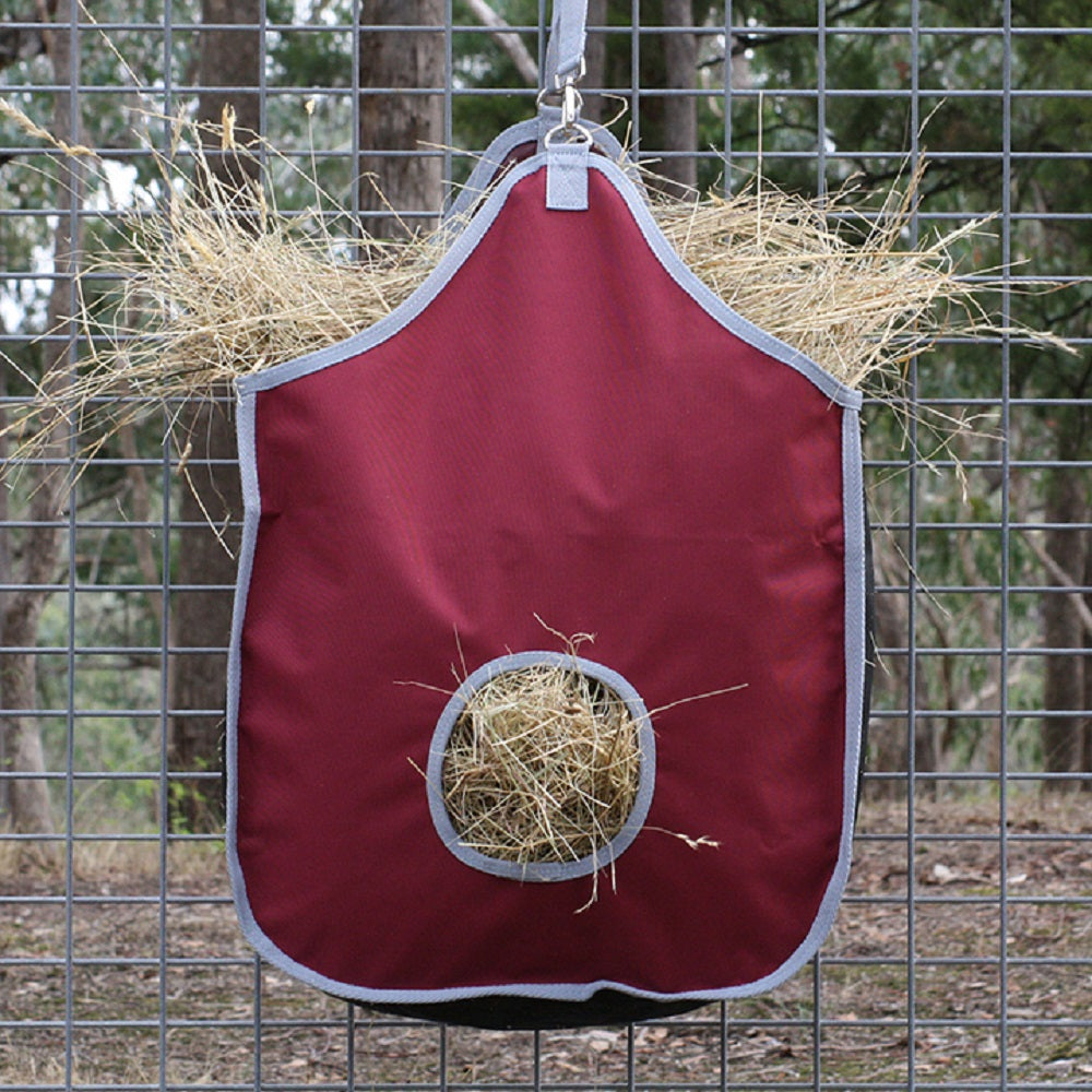 Eurohunter 1200D Hay Bag with Mesh Sides Rhubarb