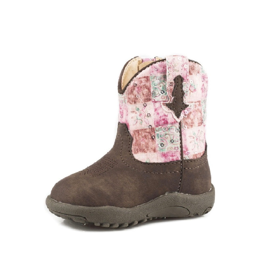 Roper Cowbaby Floral Shine | Brown / Pink