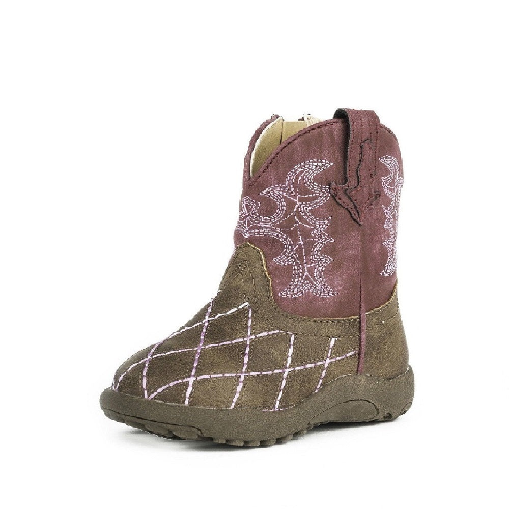 Roper Cowbaby Crosscut | Brown / Raspberry