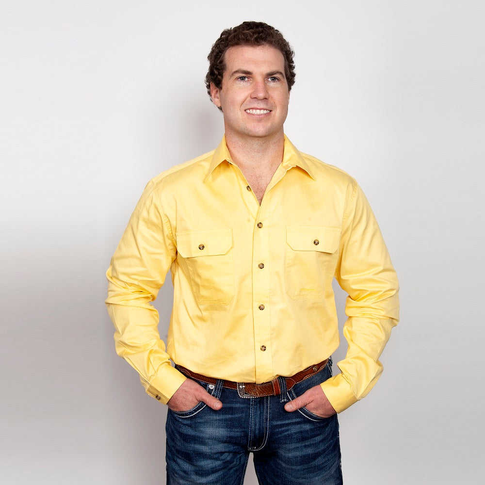 Just Country Mens Evan Shirt | Full Button | Butter