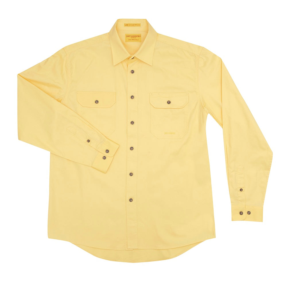 Just Country Mens Evan Shirt | Full Button | Butter
