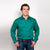 Just Country Mens Evan Shirt | Full Button | Dark Green